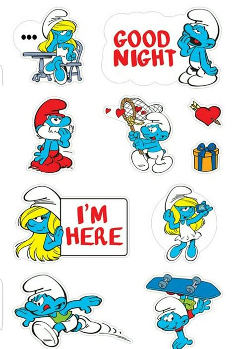 The Smurfs Stickers Smurf Costume Lost Village Drawing For Kids