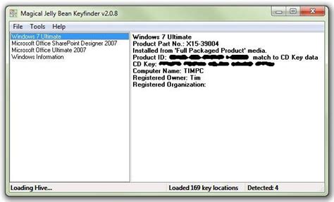 The magical jelly bean keyfinder is a freeware utility that retrieves your product key (cd key) used to install windows from your registry. Product Key Finder Windows 7 | Pure Overclock