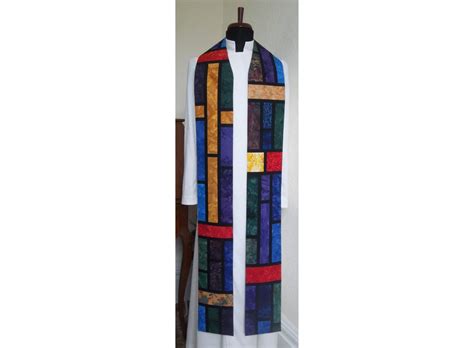 Clergy Stole For Ordinary Time Or Any Season Stained Glass