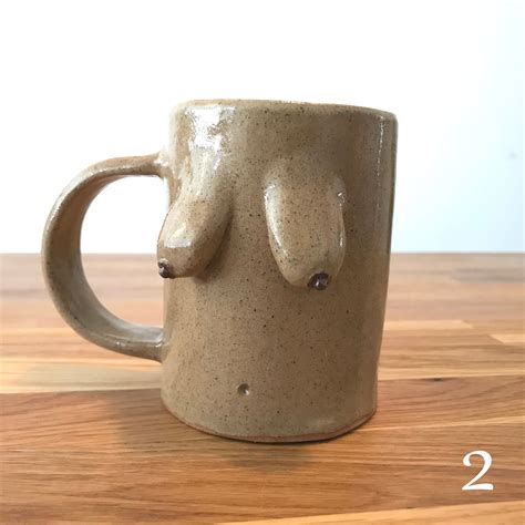 Ceramic Boob Mugs Handmade Selection Of Colours Coffee Mug Etsy