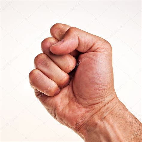 White Male Right Hand Fist — Stock Photo © Bartekjaworski 3514242