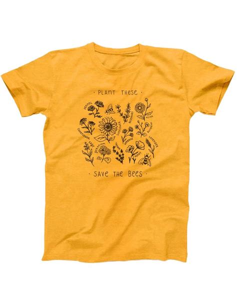 Plant These Save The Bees Tee Wholesome Culture Floral Print