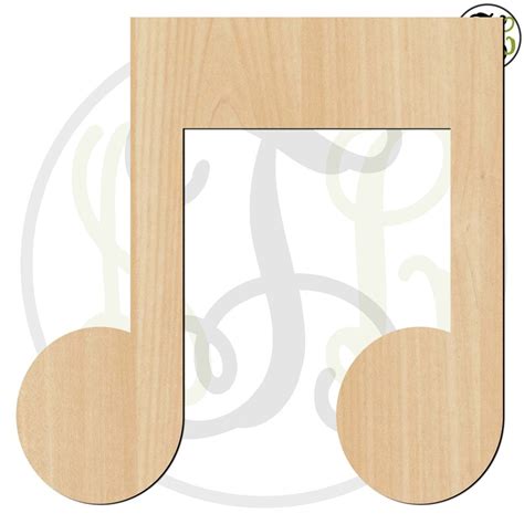 Eighth Notes 300207-Musical Cutout unfinished wood cutout ...