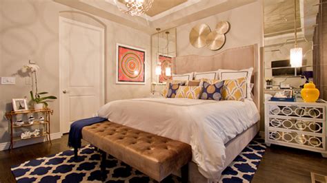 gorgeous blue  gold bedroom designs fit  royalty home design