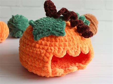 Leopard Gecko Hide Pumpkin Tank Decor Crocheted Soft House Etsy