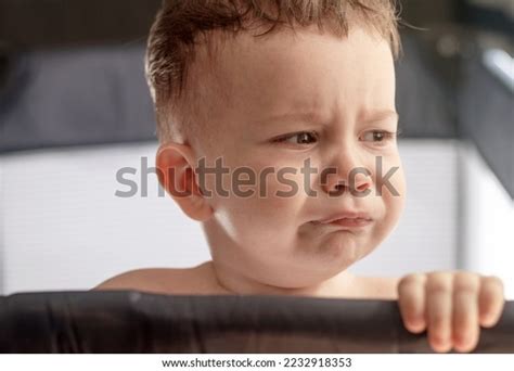 Upset Dissatisfied Angry Baby Boy Child Stock Photo 2232918353