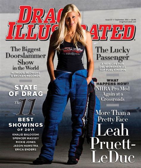 Leah Pruett On The Cover Of Drag Illustrated Drag Racing Racing News Nhra