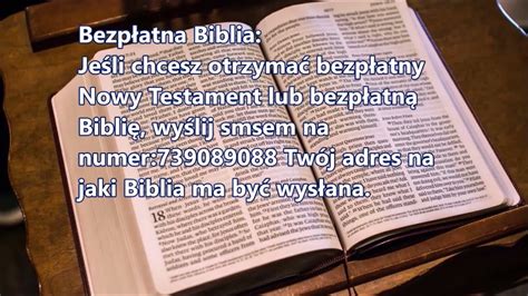 śpiewane Biblijne Fragmenty Z Pisma Świętego Youtube