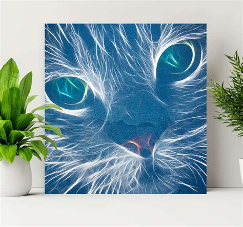 Abstract Cat Painting