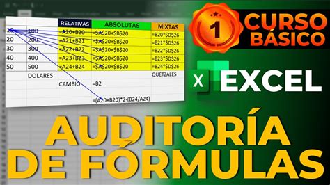 CÓmo Hacer AuditorÍa De FÓrmulas En Excel Youtube