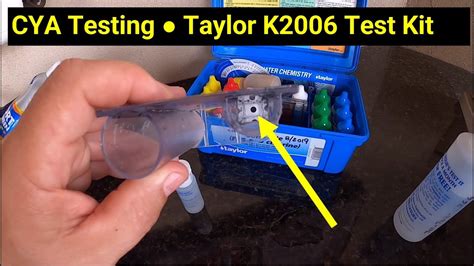 💦pool Help 9 Cyanuric Acid Cya Level Test Using Taylor K2006 Test Kit Youtube