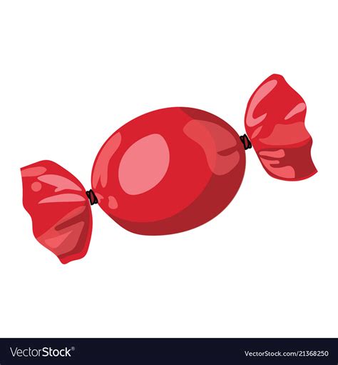 A Cartoon Red Candy For Royalty Free Vector Image