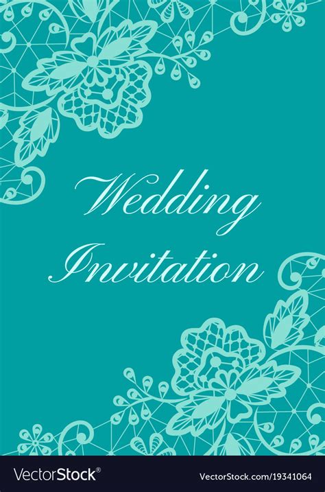 Wedding Invitation Template Royalty Free Vector Image