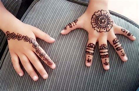 Cute And Easy Mehndi Designs 2022 For Kids Hand And Feet Showbiz Hut