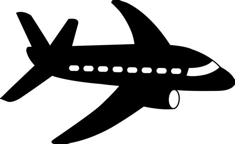Passenger Airplane Silhouette Free Clip Art