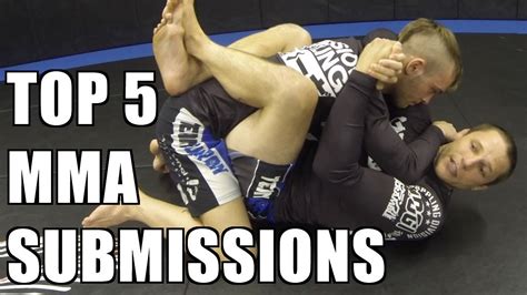 Currans Top 5 Mma Submissions 2 Arm Triangle Youtube