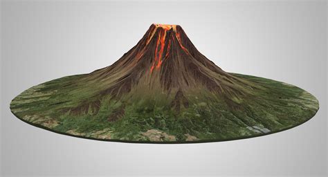 3d Volcano Lava V2 Model Turbosquid 1403655