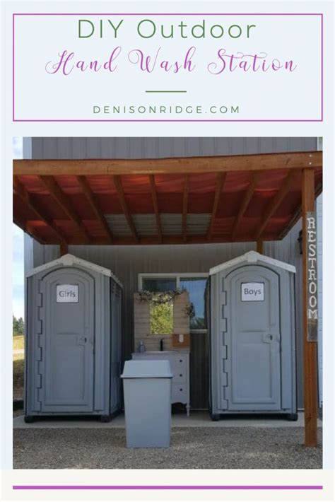 Diy Outdoor Hand Wash Station Diy Outdoor Wedding Venues Venues
