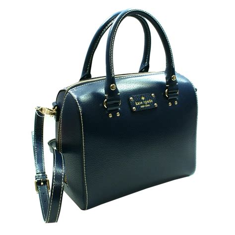 Kate Spade Alessa Wellesley french Navy Satchel/ Handbag/ Crossbody Bag #WKRU1743 | Kate Spade ...