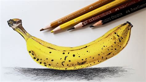 Bananas Drawing In Color Pencils Realistic Banana Drawing Youtube