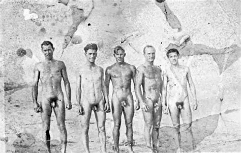 Vintage Muscle Men Men Standing Around Naked