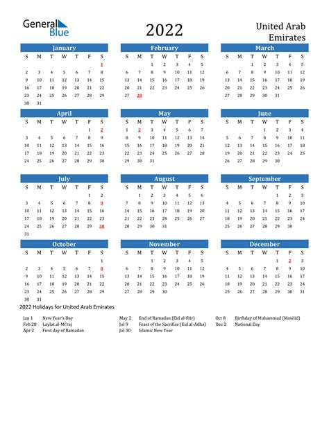 Uae Official Public Holidays In Dubai Standard