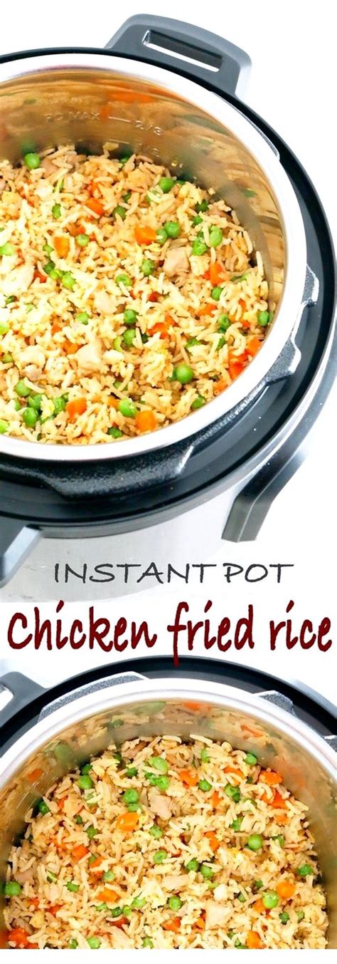 Turn instant pot on, select the saute setting, add oil and scramble the eggs—reserve cooked eggs for later. Instant Pot Chicken Fried Rice | Recipe | Instant pot ...