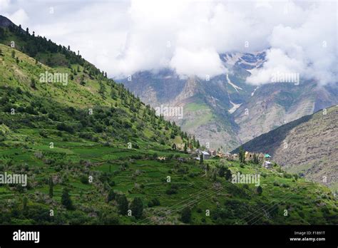 Beautiful Kashmir Valley And High Altitude Himalaya Mountains Jammu And