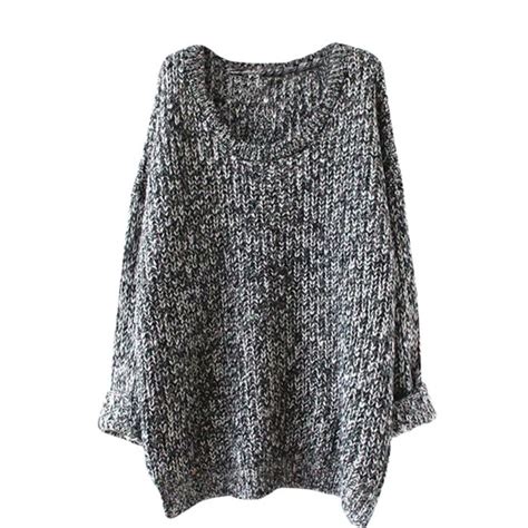 Jaycosin 2017 Women Warm Sweater Autumn Winter Solid Cotton Loose Knit
