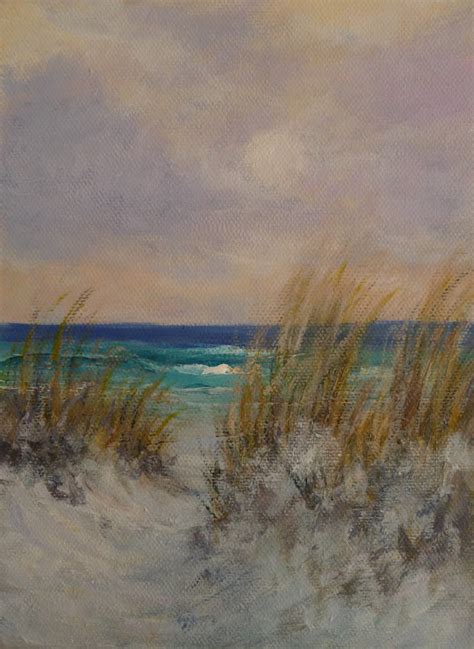 Sand Dunes Beach Sunset Paintings Amber Palomares Fine Art