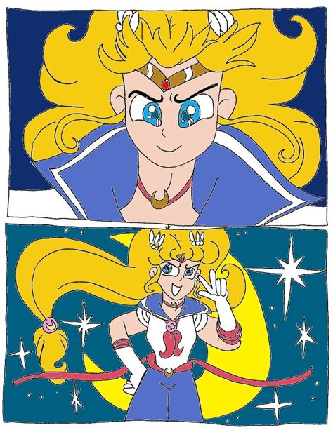 Sailor Moon Genderbend Transformation Final Genderbend Sailor