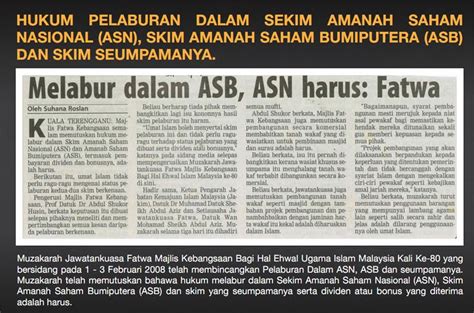 Penjelasan majlis fatwa kebangsaan isu gst, zikir menari dan konsert. Hukum Pelaburan ASB & ASN | MY ADHA