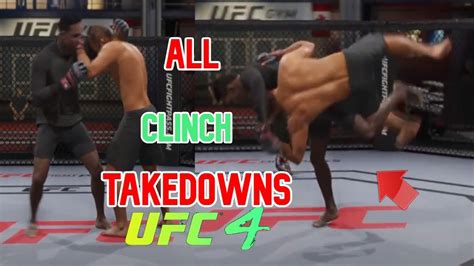 Ufc4 Every Clinch Takedown Tutorial All Of Them Youtube