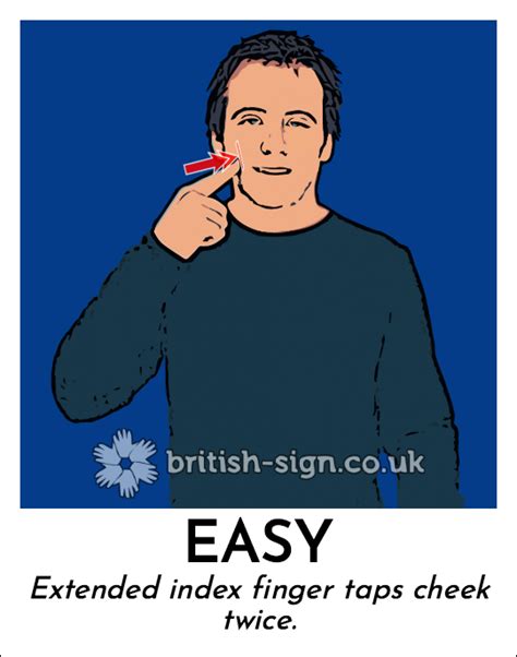 Easy in British Sign Language (BSL)