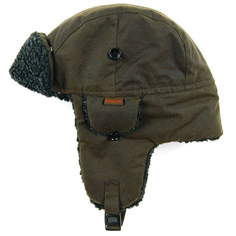 Barbour Fleece Lined Hunter Hat Olive Mens Accessories From Attic