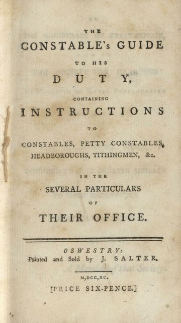The Constables Guide To His Duty Containing Instructions To Constable
