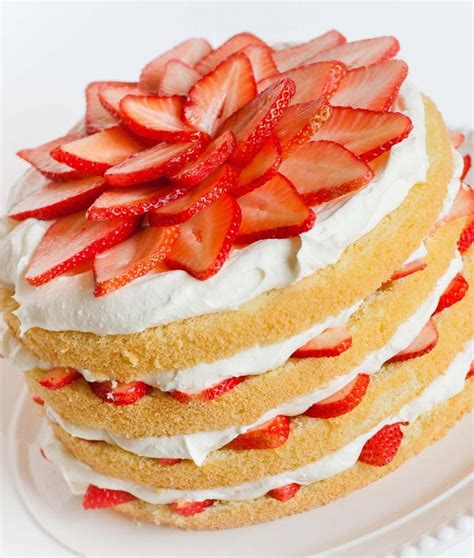 Easy Strawberries And Cream Cake Video Tatyanas Everyday Food