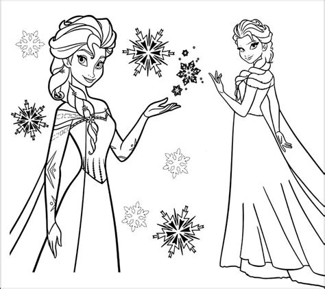Elsa Frozen Boyama Sayfaları Boyama Sayfaları Boya Çizgiler