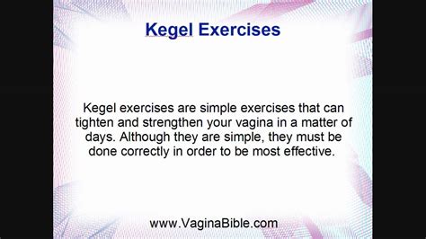 Kegel Exercises Kegels Tighten Your Vagina Fast Youtube