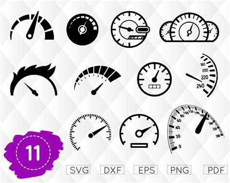 Speedometer Clipart Files For Cricut Cut Files For Silhouette