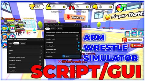 Op Arm Wrestle Simulator Script Gui Auto Farm Auto Win Auto Train