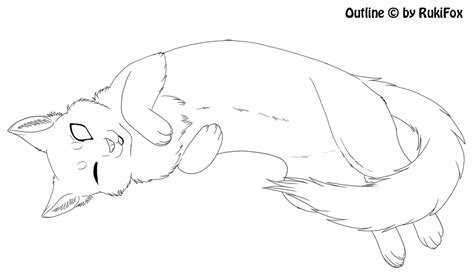 Laying Cat Template By Rukifox On Deviantart