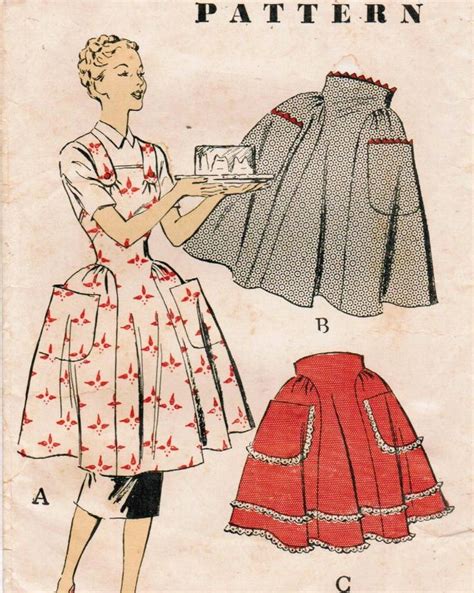 1950s Apron Retro Apron Vintage Fashion 1950s Mode Vintage Vintage