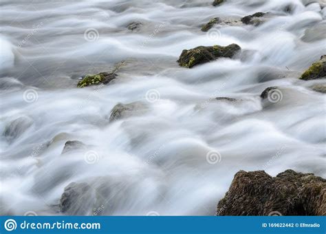 Mountain River Stream In Autumn Long Exposure Crystal