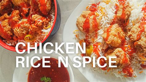 chicken rice and spice kfc rice bowl arabian chicken rice crispy fried chicken and arabian