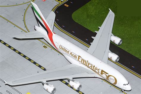 Geminijets G2uae1056 Emirates Airbus A380 50th Anniversary A6 Evg