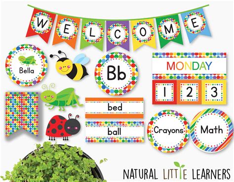 Bugs Complete Decor Pack Classroom Decor Bugs Theme Etsy