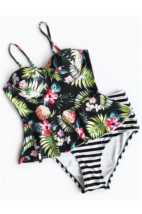 Time Slips Away Floral Bikini Set On Luulla