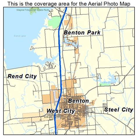 Aerial Photography Map Of Benton Il Illinois
