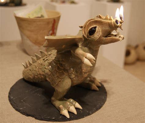 Found This Wonderful Oil Lamp In The Shape Of A Fire Breathing Dragon